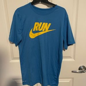 Blue Nike run tshirt